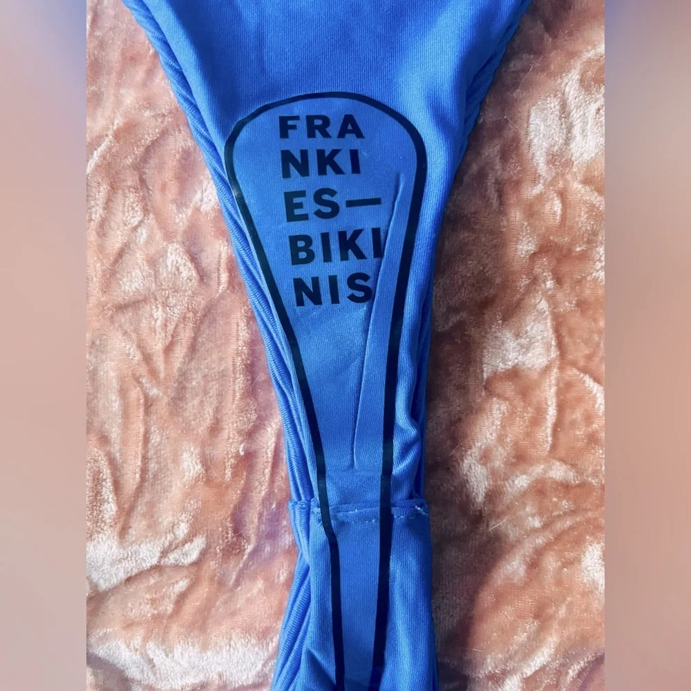Frankie’s Bikini S/L: Sm Blue Amparo Willa Bottoms, Lg Blue Amparo Kailyn Top